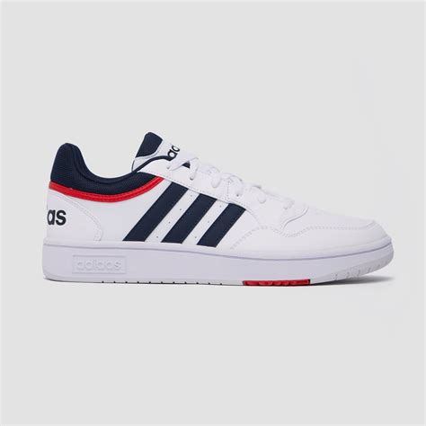 adidas hoops 3.0 sneakers wit/rood heren|adidas hoops 3.0 white.